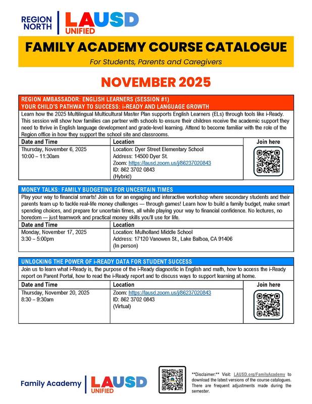 Family Course Catalog