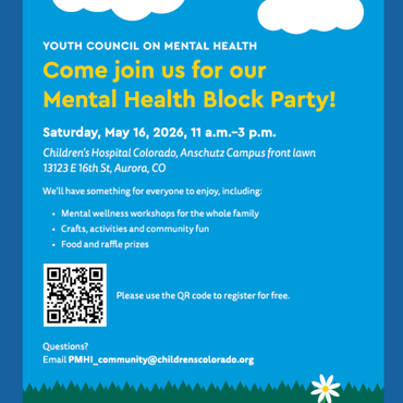 Free Mental Health Block Party 5/16/26 11am - 3pm