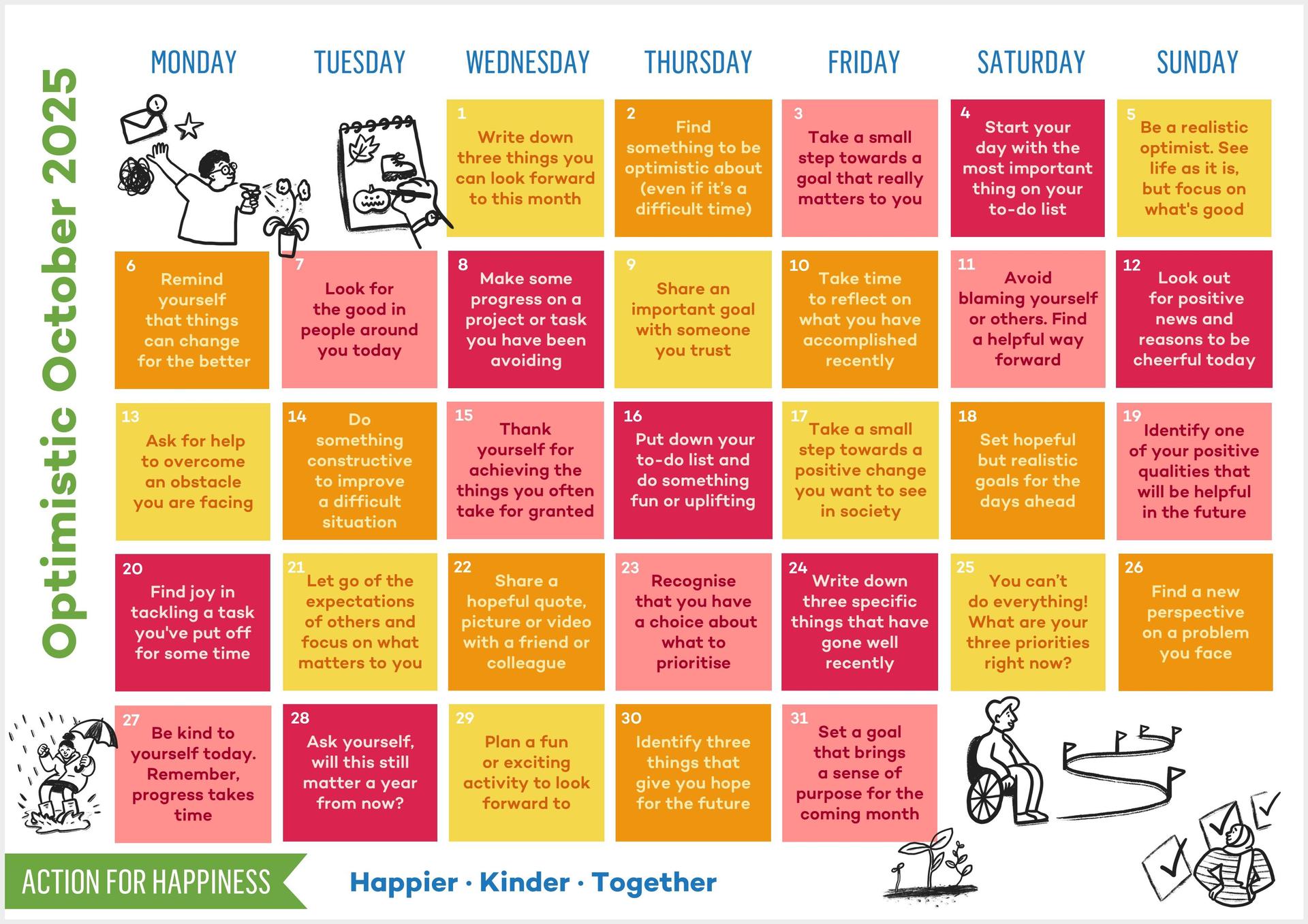 Action for Happiness Calendar