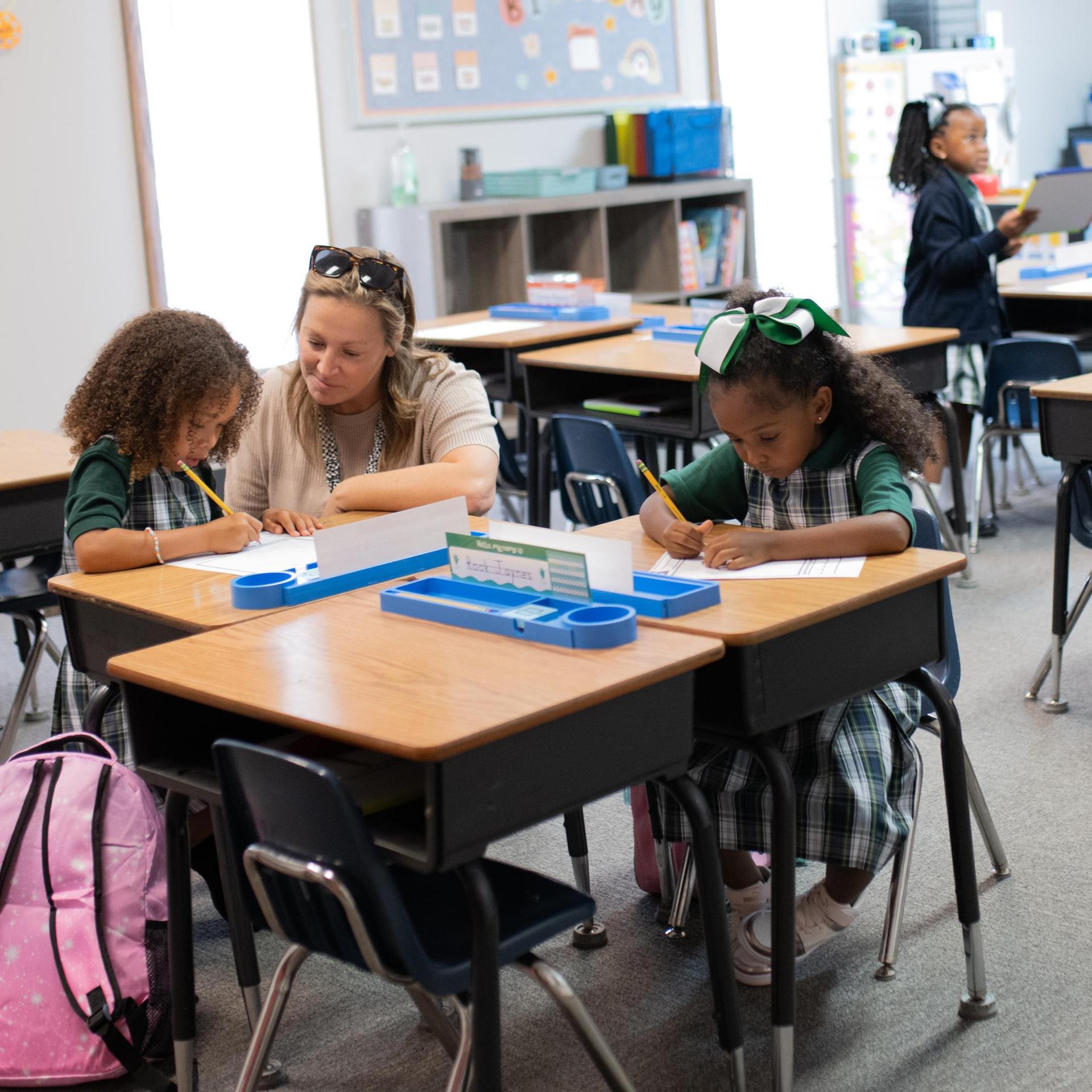 Students in classroom