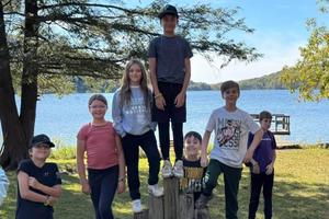 Students from McCullough and Harrison Park Elementary Schools enjoyed the waterfront; Leo Palko, Madeline Smith, Maci Bernard, Ronnie Onderick, Dominic Weiss, Bryson Mee, and Breccon McPartland