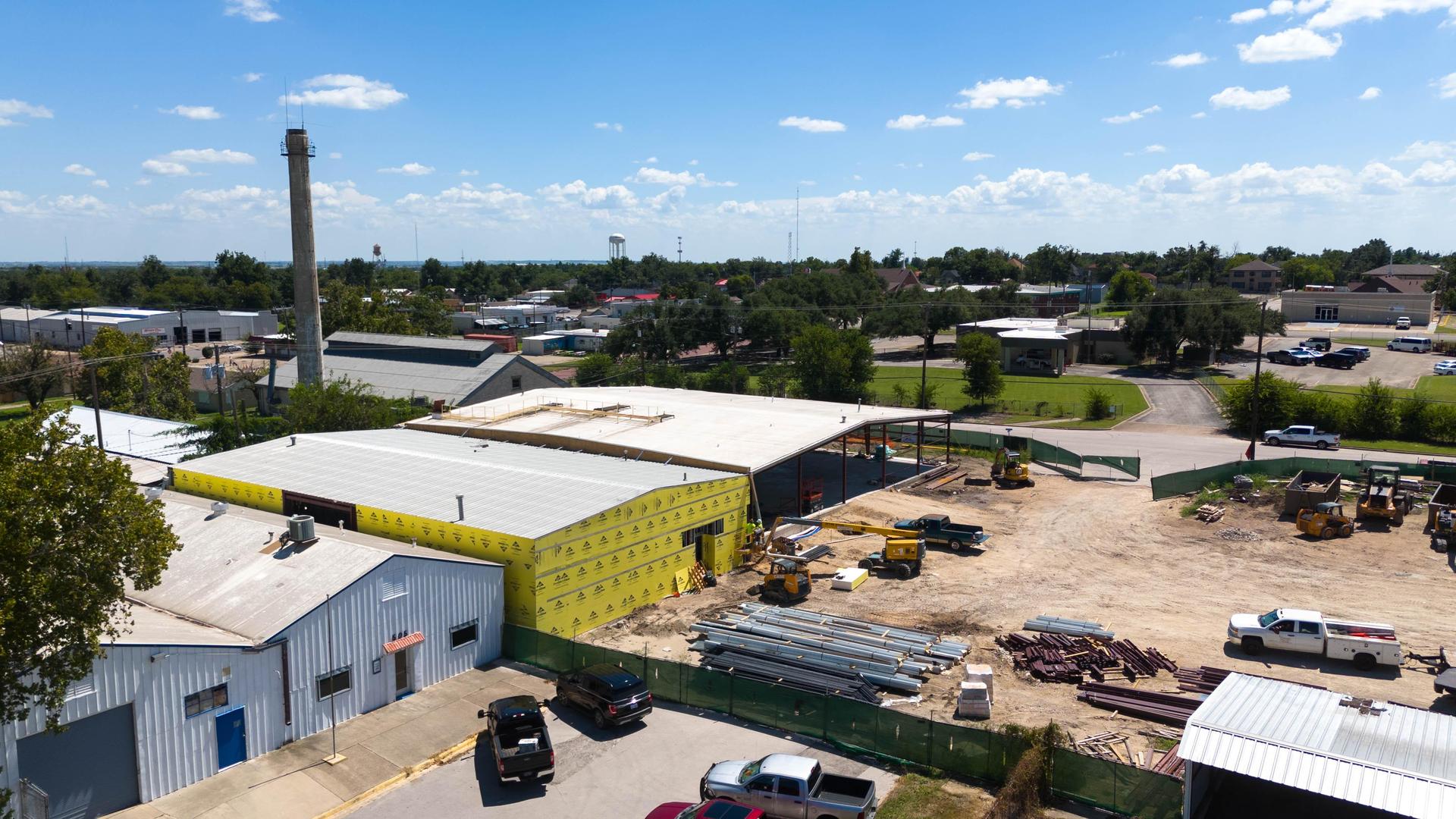 School Nutrition exterior construction Sept. 2025