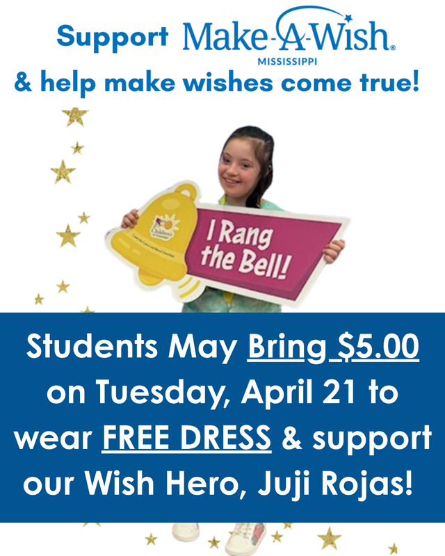 $5 Free Dress for Make-A-Wish Hero Juji Rojas - April 21 Featured Photo