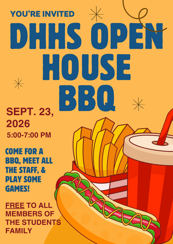 Open House BBQ Flyer for 9/23/26 5pm-7pm