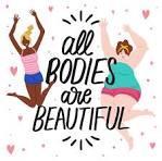 Cartoon with All Bodies are Beautiful wording