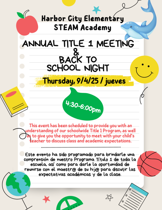 Back to School Night Flyer