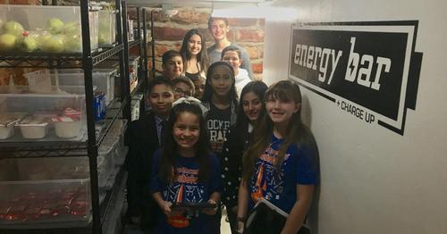 Rayburn student visit pantry