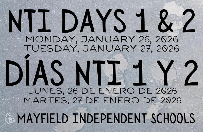 Graphic: NTI Days 1 & 2 January 26-27, 2026 in English and Spanish