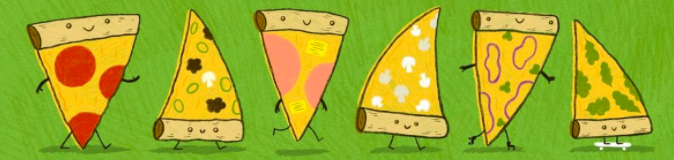 Images of pizza slices