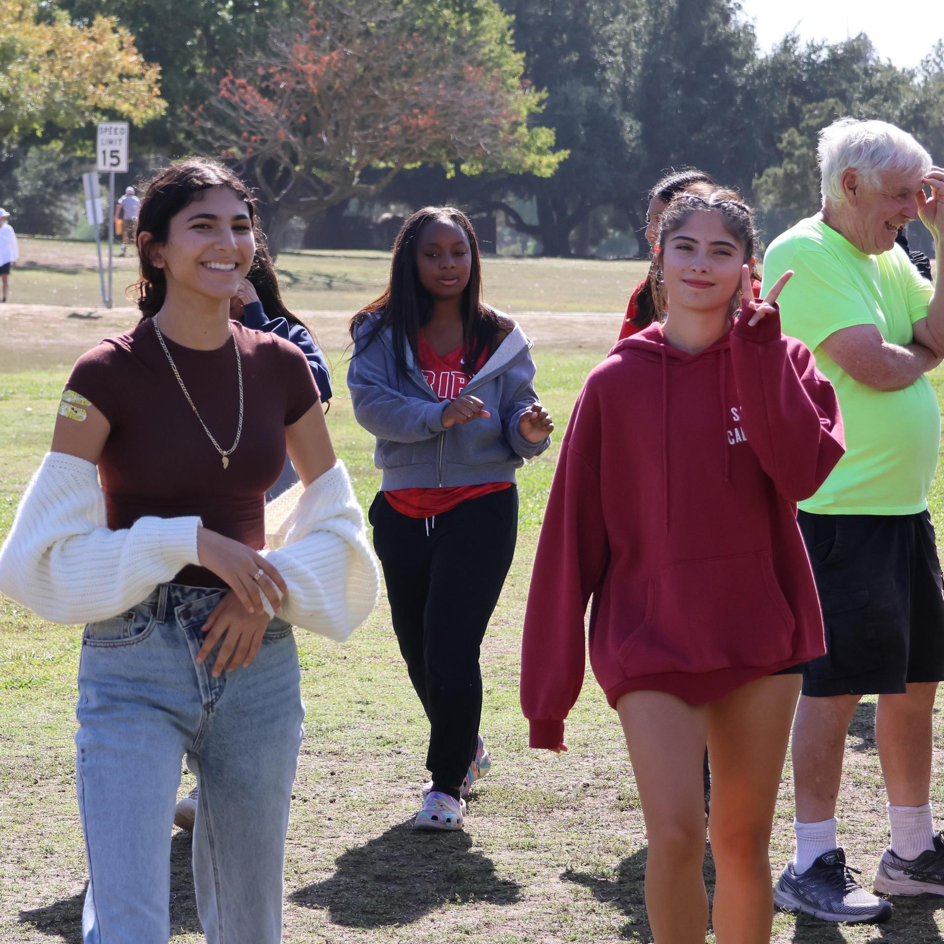 cross country runners in action