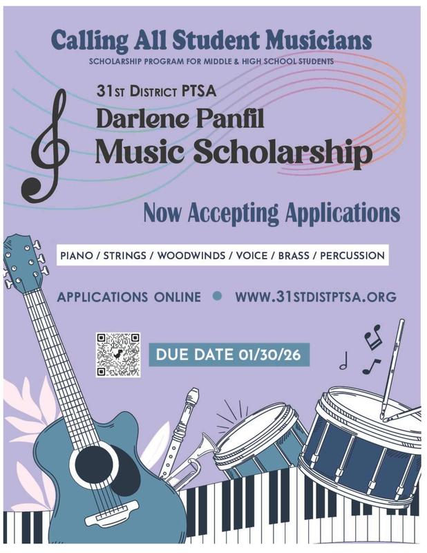 PTA District Music Scholarship Featured Photo