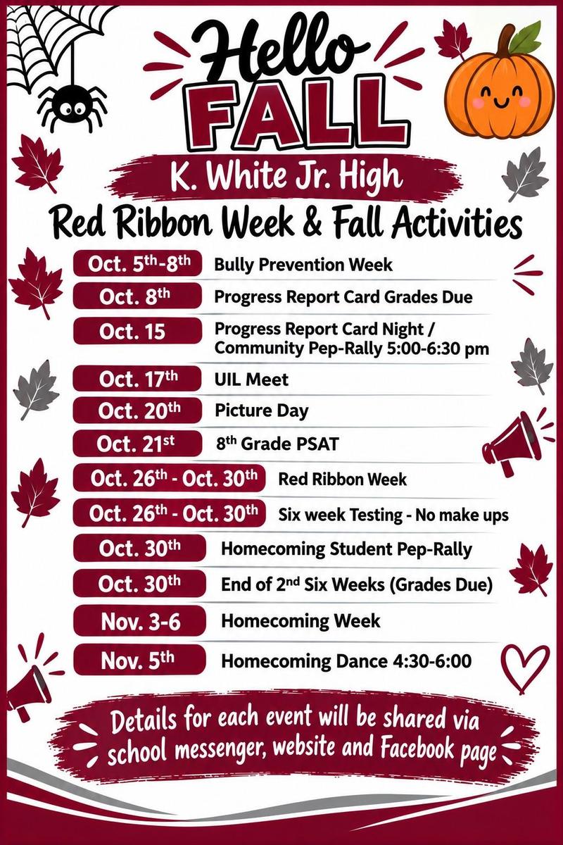 Fall Activities & Red Ribbon Week! Featured Photo