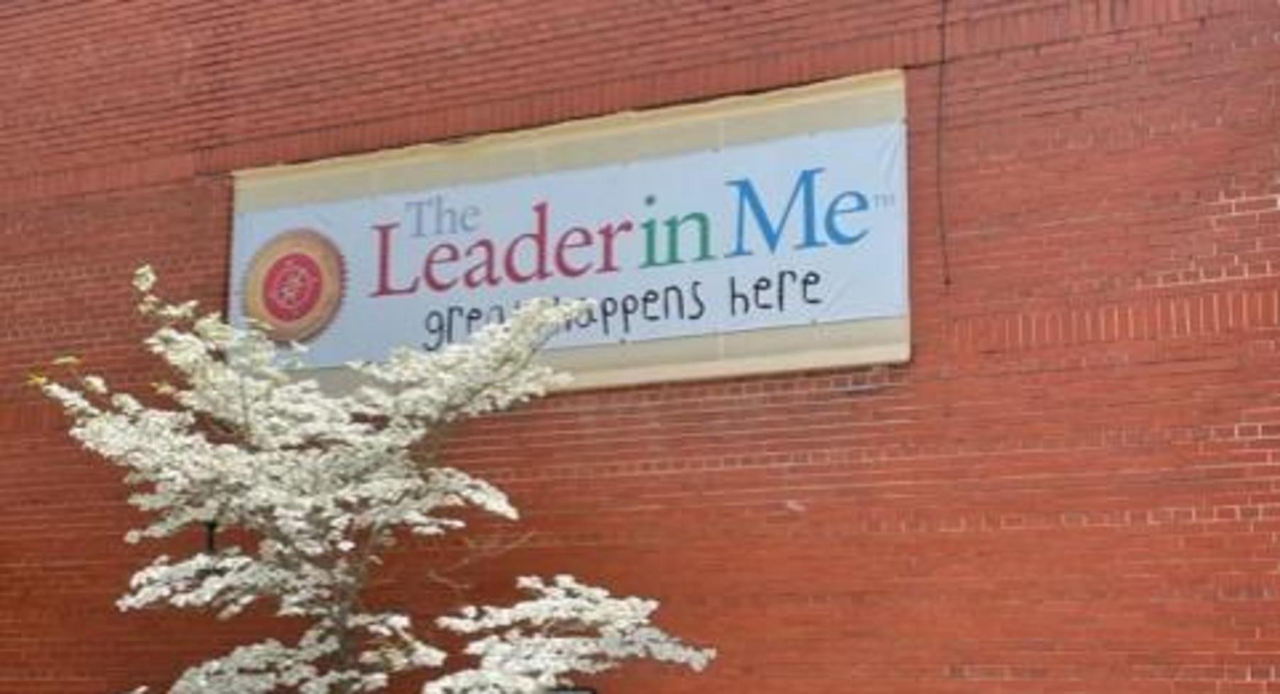 Leader in Me sign