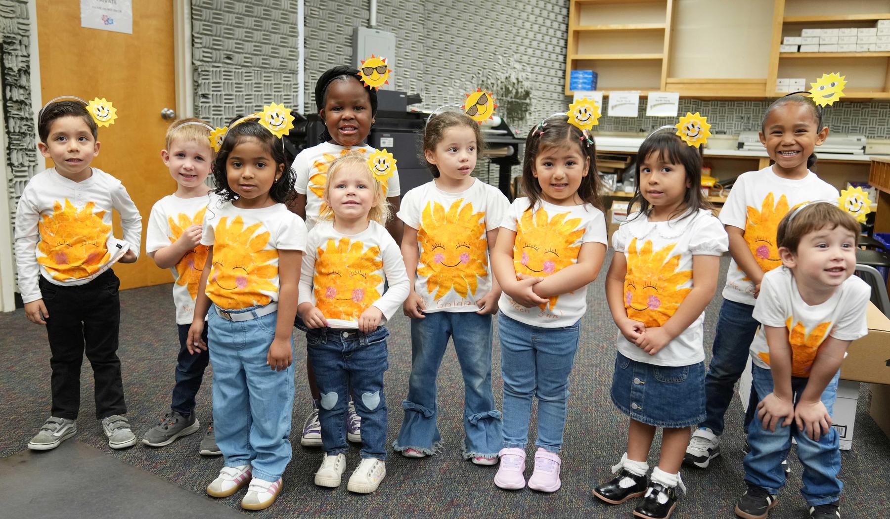 Preschool students at SJUSD Board Meeting