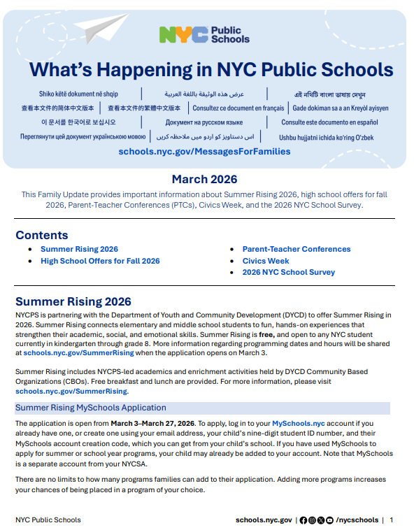 What’s Happening in NYC Public Schools Featured Photo
