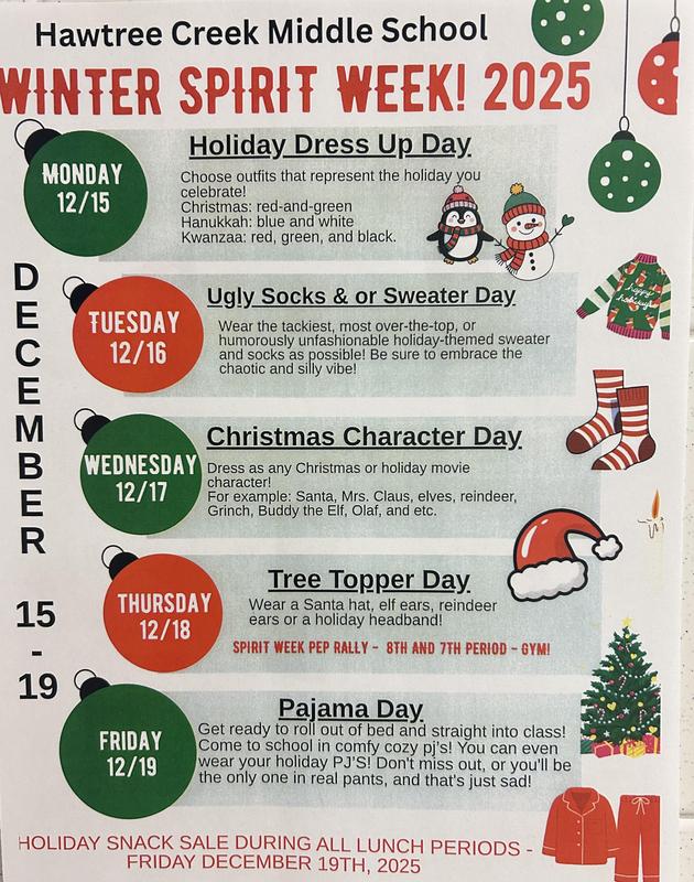 Holiday Spirit Week