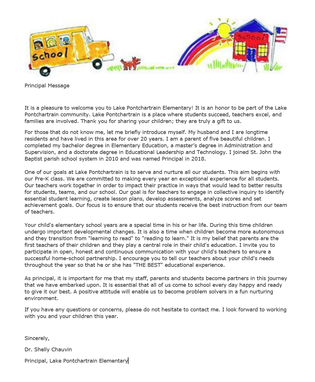 Inspirational message from principal to teachers 2020 picture