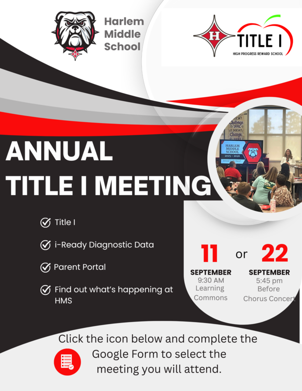 Picture showing Title I meeting information