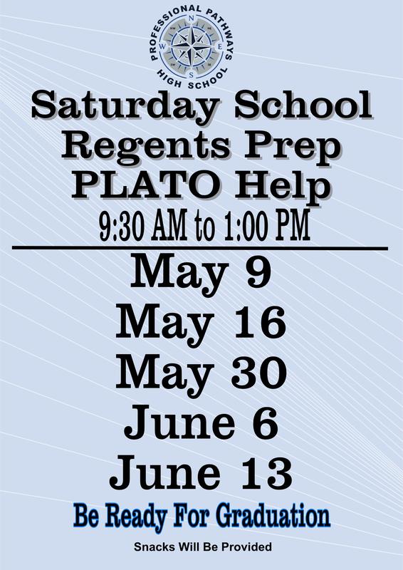 Saturday School Schedule
