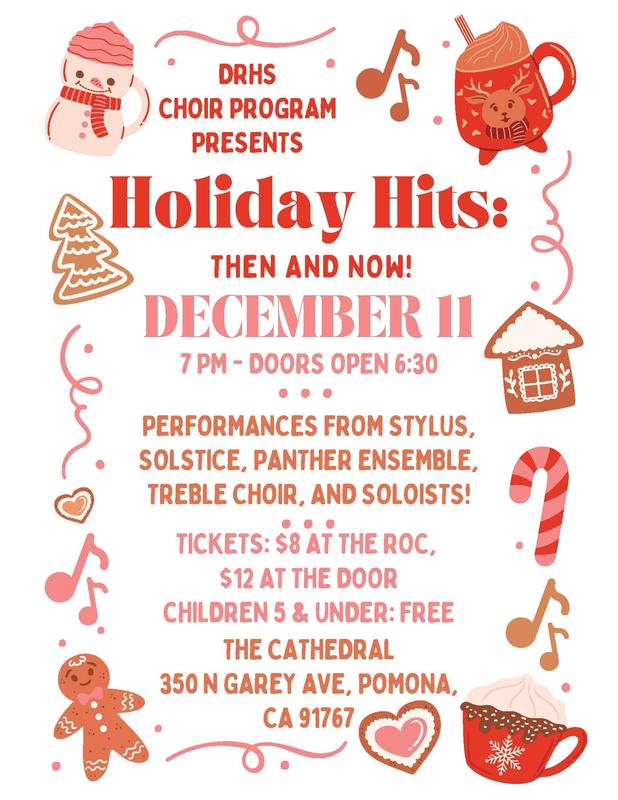 DRHS Choir flyer, 12.11.25