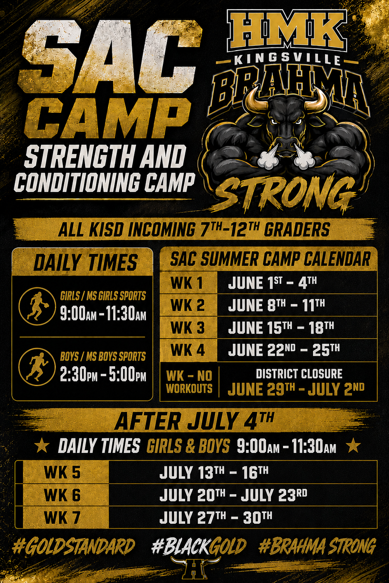 strength and conditioning camp flyer