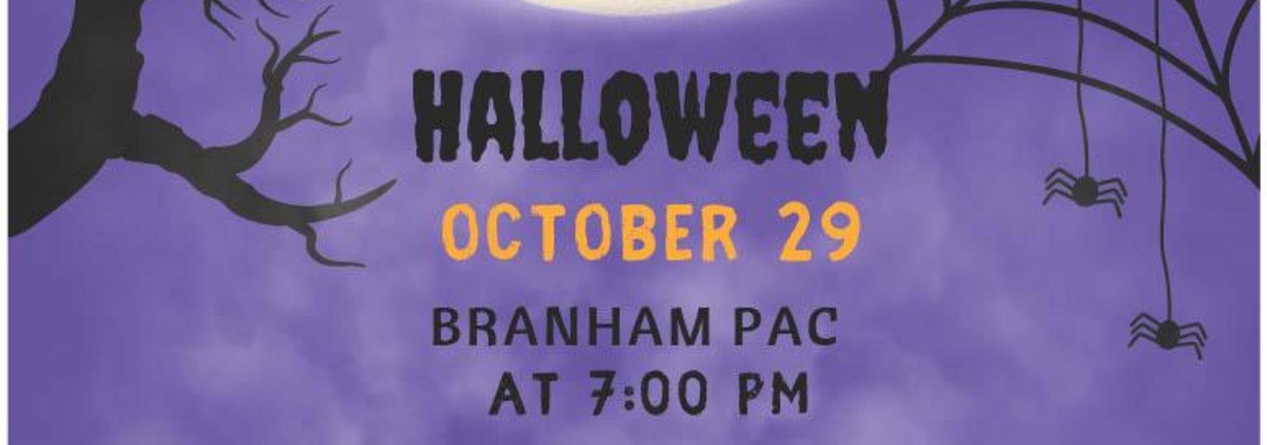 creepy tree and spiders