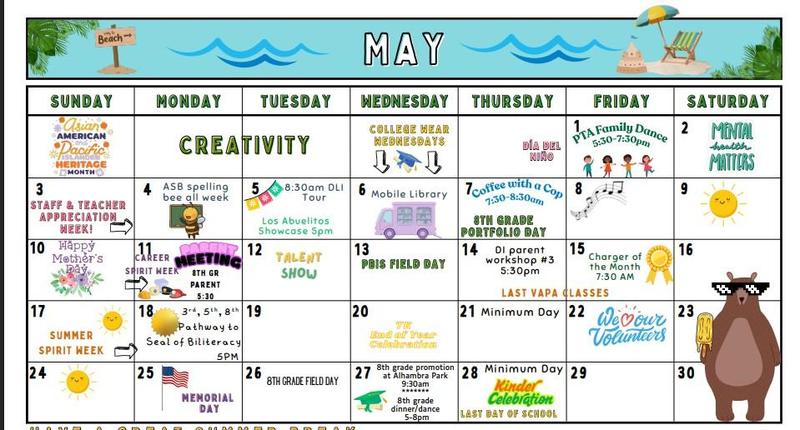May Calendar Featured Photo