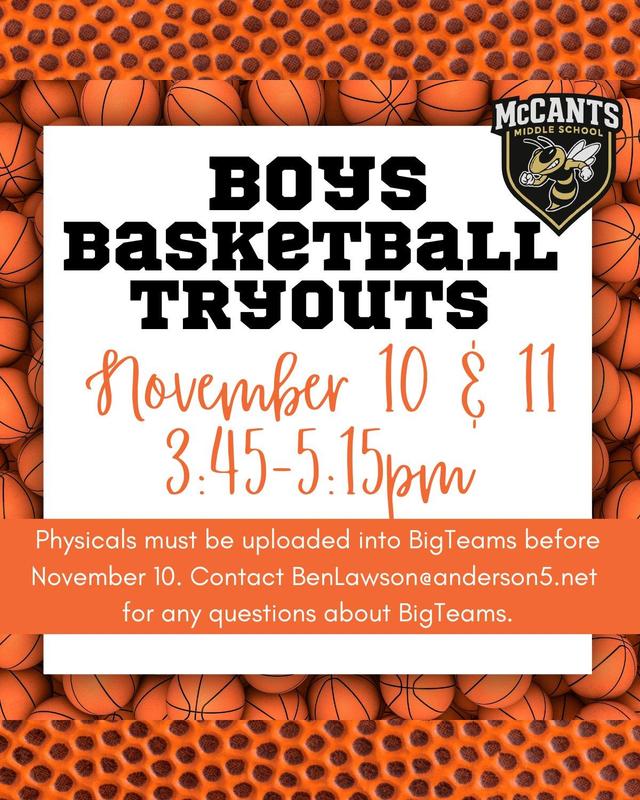 Boys BB Tryouts