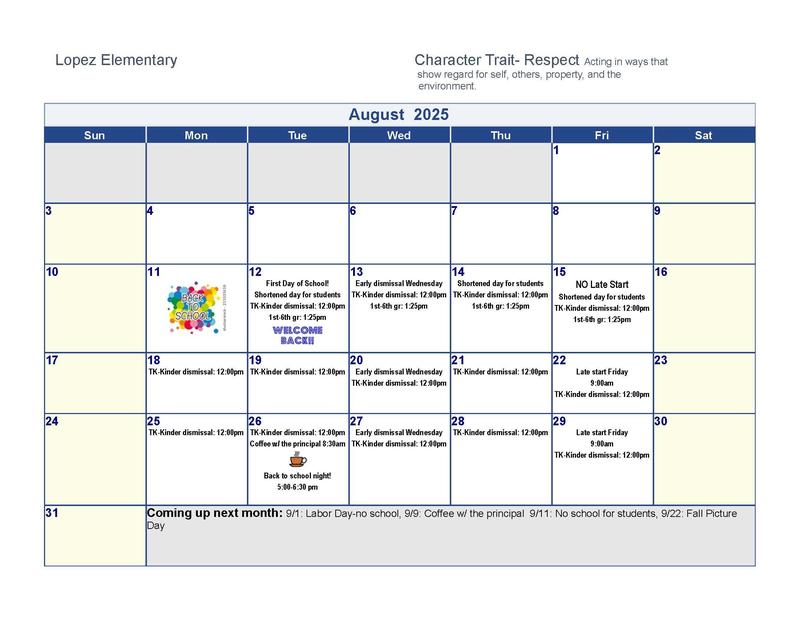 Lopez Calendar Image