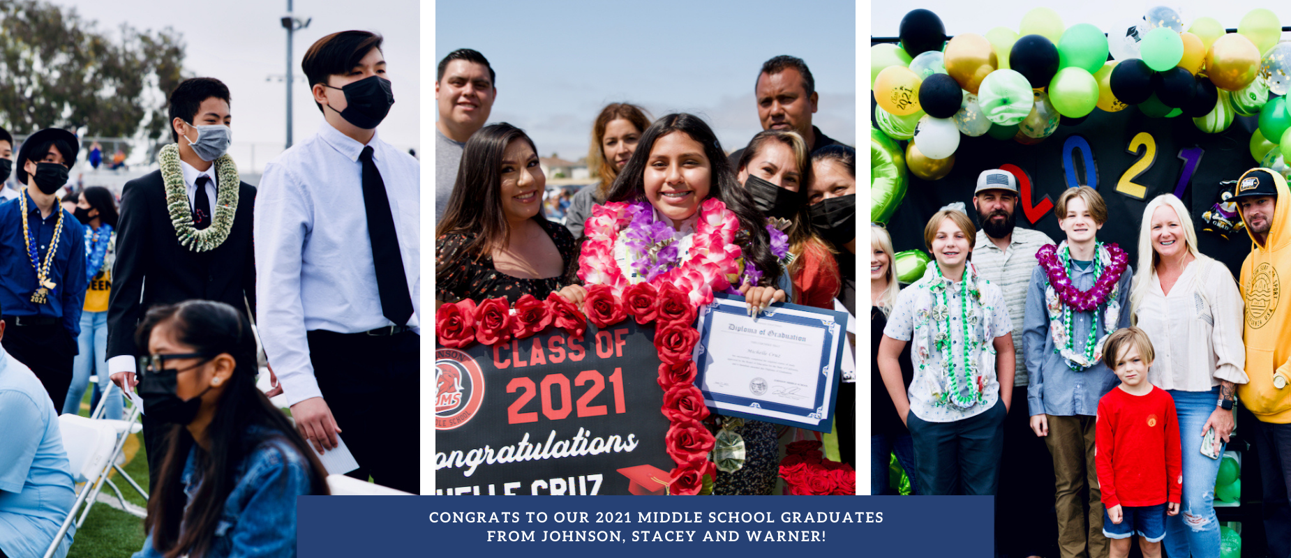 Promotion ceremonies for middle school students