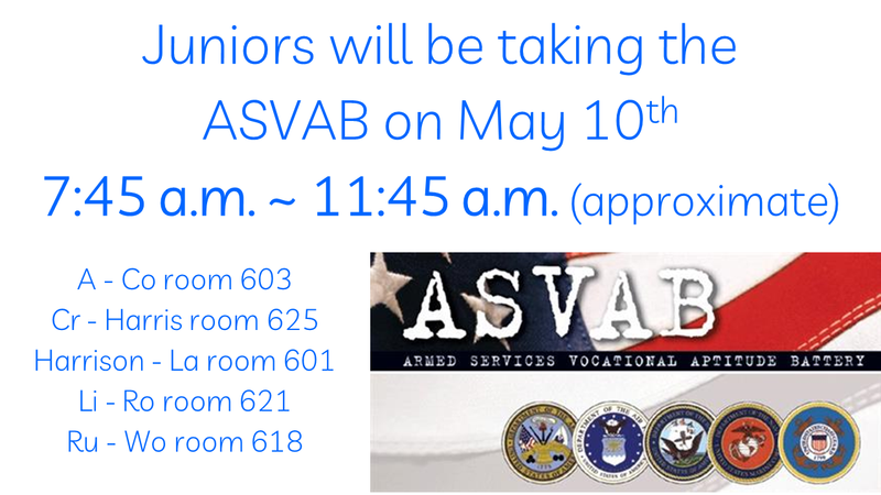 ASVAB schedule