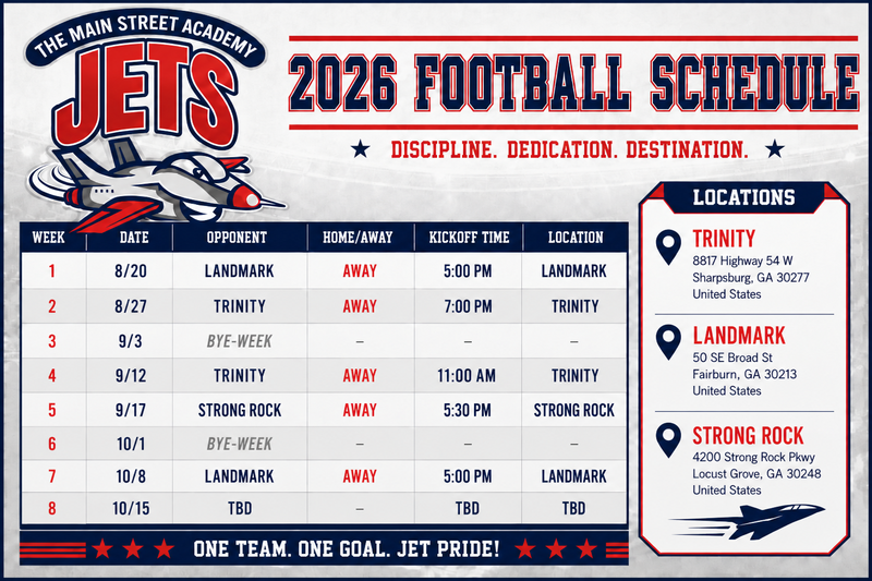 Come Out and Support TMSA Tackle Football! Featured Photo