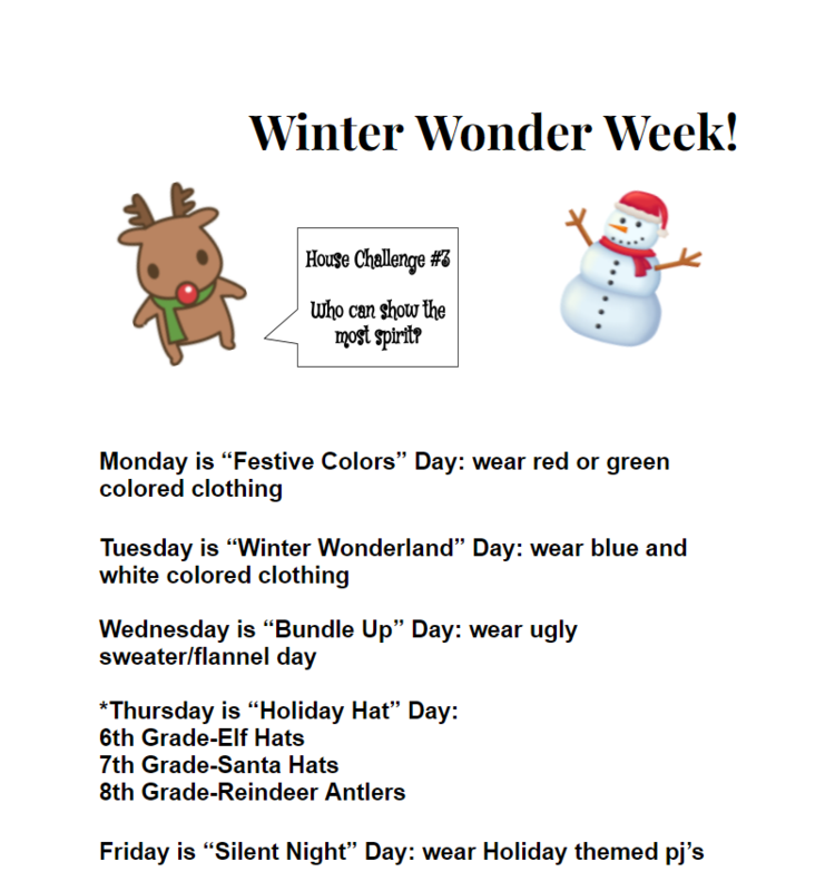 WINTER SPIRIT WEEK IS COMING- DECEMBER 13TH - DECEMBER 17TH! Featured Photo