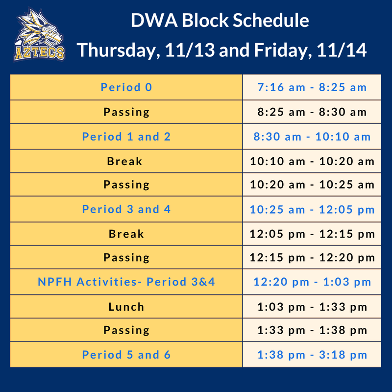 DWA Block Schedule