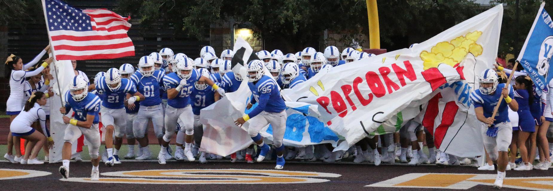 Veterans Memorial High School Patriot Football and Cheer team.