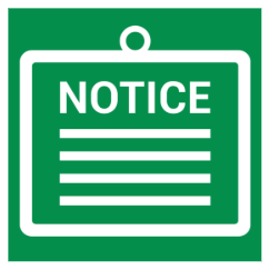 Notice