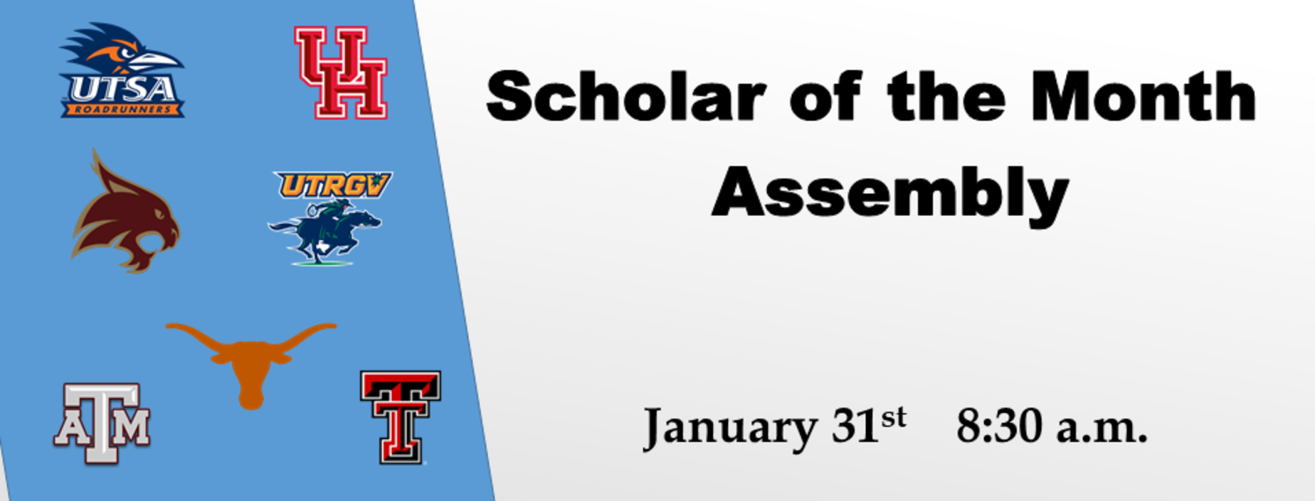 picture of scholar of the month information