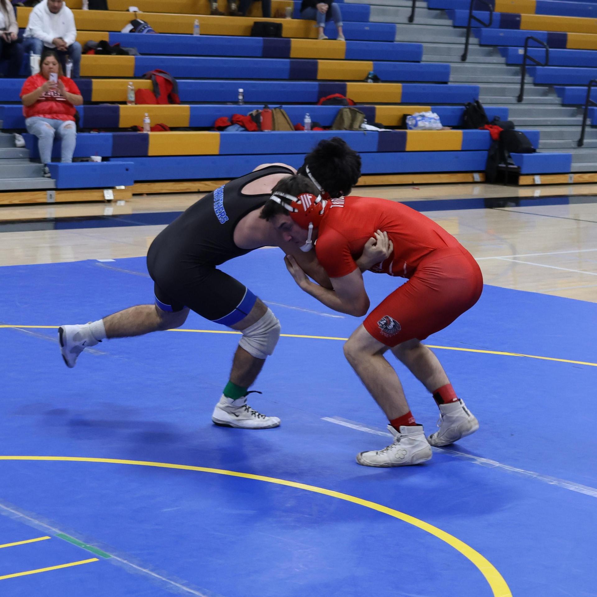 wrestlers in action at parlier