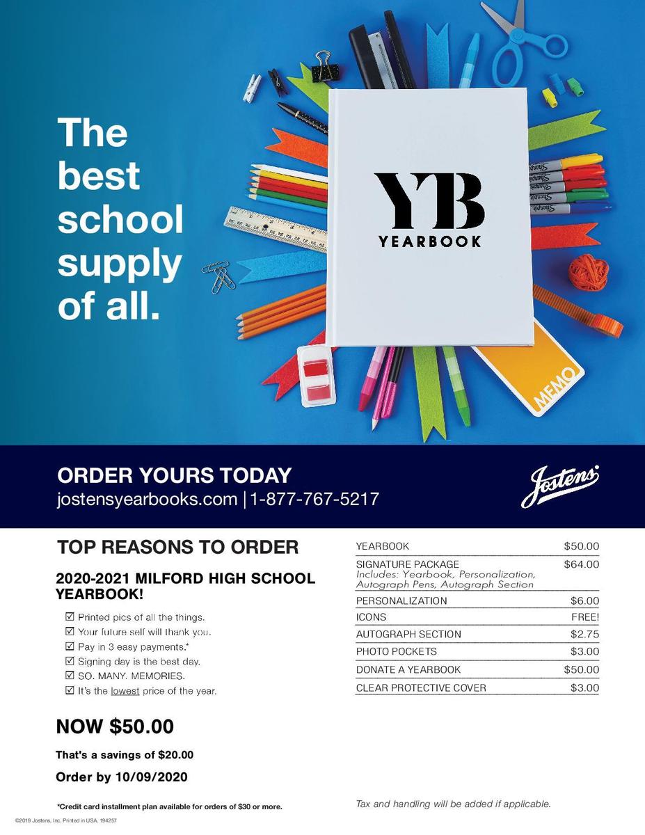 Yearbook Flyer - current price $50.00