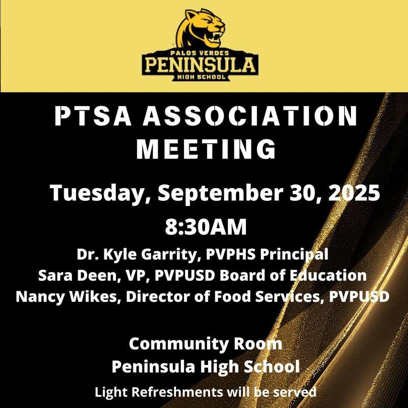 PTSA MEETING TUESDAY! Thumbnail Image