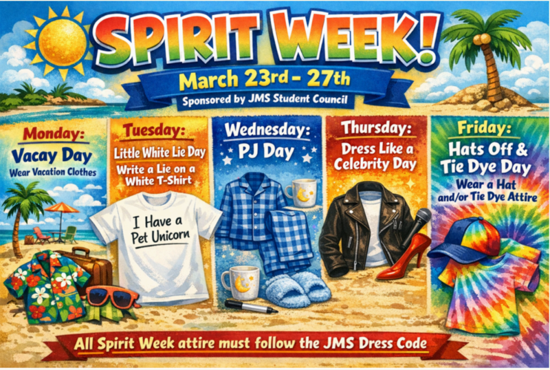 Spirit Week ~ March 23, 2026 - March 27, 2026 Featured Photo