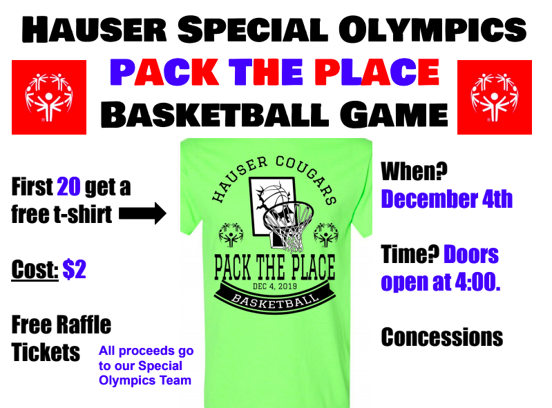 Special Olympics Pack the Place!