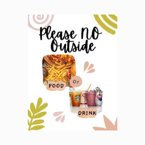 no outside food