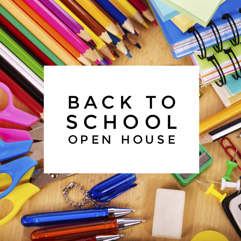 back to school open house