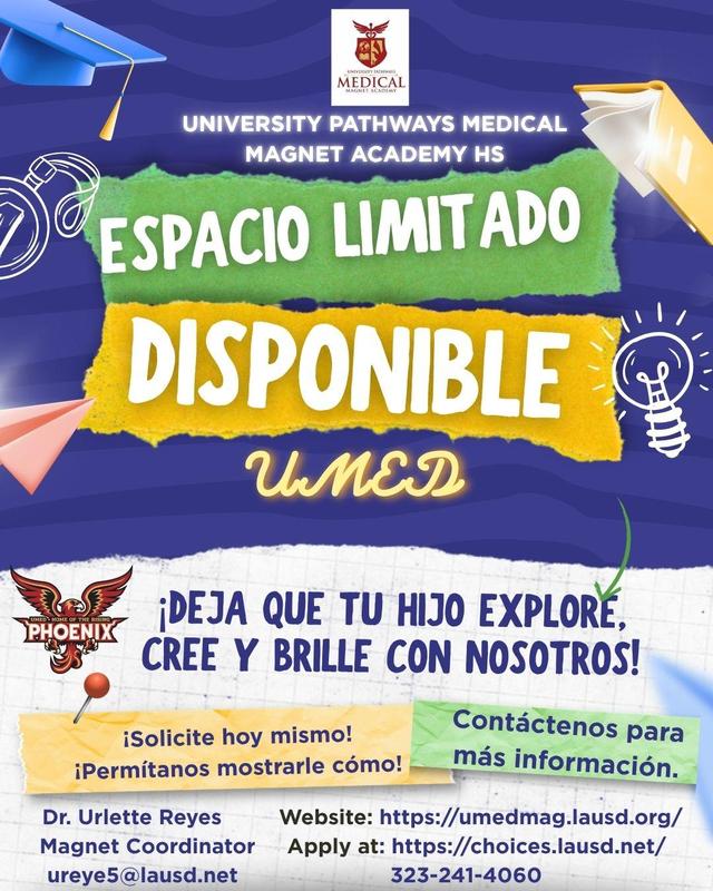 Space is limited Spanish