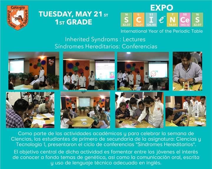 Expo Sciences 1° de secundaria Featured Photo