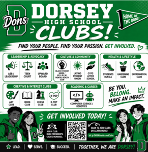 Athletics and Club Sign Up flyer