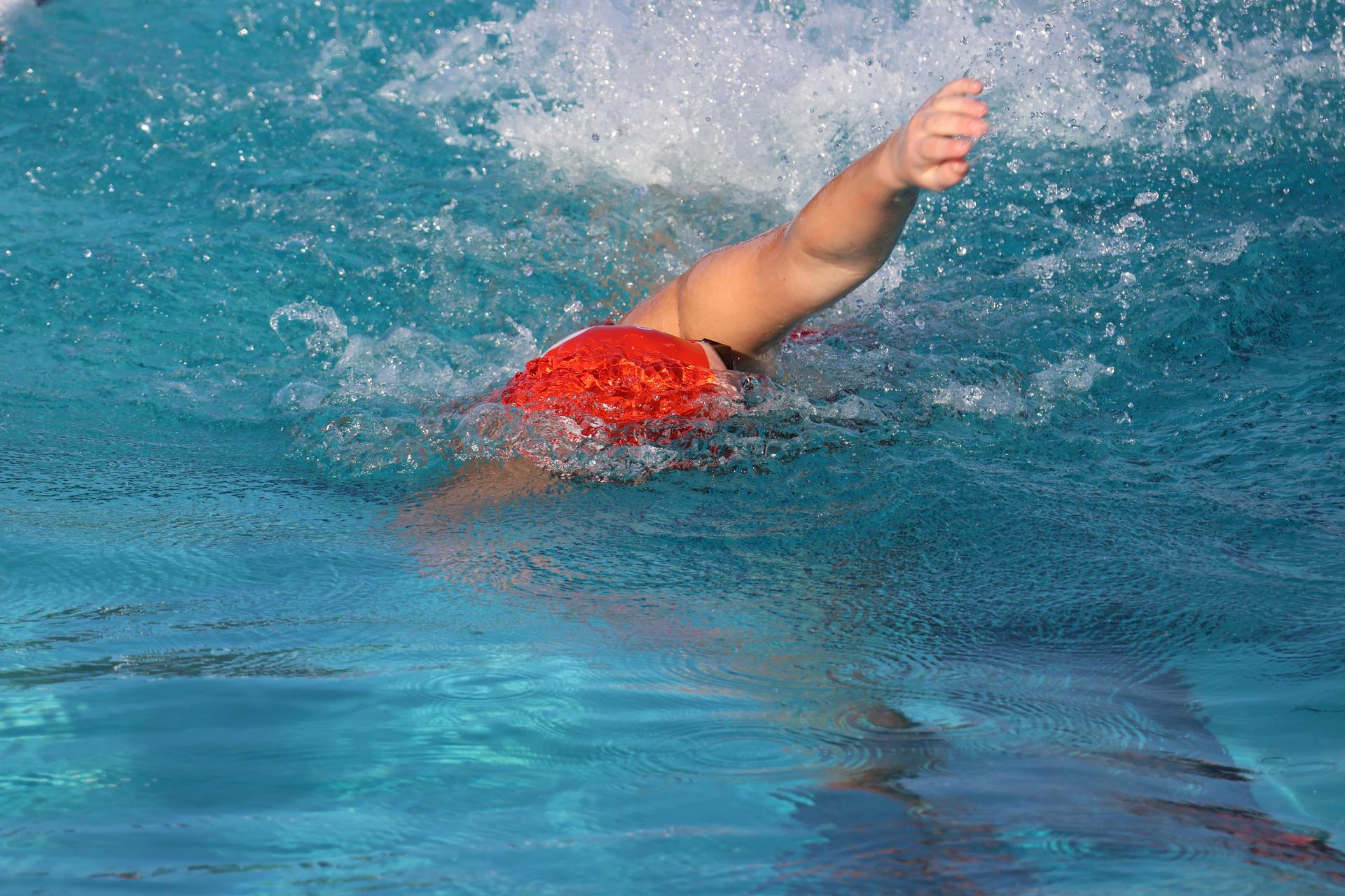 Katie Rodriguez swimming