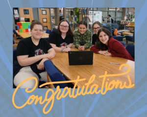 Picture of the winning team for Battle of the Books