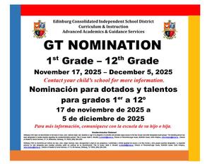 GT Nominations